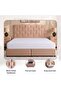 AETHER KING BED 180X200 CM - GOLD - 7