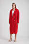 Red Cashmere Coat - 3