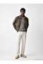Loose Fit Shirt Collar Men's Leather Look Coat - 2