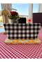 Black Large Plaid Washable Cloth Pencil Case - Pencil Case - Eco-Friendly Makeup Bag - 2