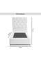AETHER SINGLE BED 100X200 CM - WHITE - 8