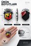 2 Pcs Elite Arma Vehicle Sticker Mirror Plexi 5,5X4 cm |   Abarth - 3