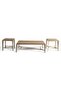 TOADKING COFFEE TABLE 2 END TABLE SET - BEIGE - 6