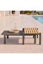 MODERN COLLECTION OUTDOOR SOFA SET 3+1+1+2 COFFEE TABLE - GREY & CREAM - 6