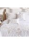 Elysia Embroidered Washed Cotton 5 pc Super King Comforter Set 250x260cm - White - 2