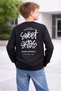 20604-26 Boy's Sweatshirt with Text Print, Cotton, Long Sleeve, Comfortable Casual Sweatshirt - 8