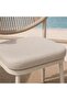 PARASIO OUTDOOR DINING CHAIR- CREAM - 4