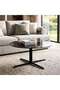 RISARO COFFEE TABLE GLASS - GREY & BLACK