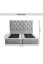 AETHER KING BED 180X200 CM - GREY - 8