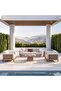 BELVEDRE OUTDOOR SOFA SET 3+1+1+COFFEE TABLE - BEIGE