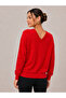 Women's V-Neck Knitwear Sweater 27K12309-10 - 3