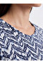 Crew Neck Patterned Women's T-Shirt - 3