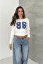 Women's 86 Print Detailed Boat Neck Blouse - 3