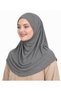 Ladies Printed Hijab for Women – Elegant Modest Islamic Headscarf with Subtle Floral Pattern - 2