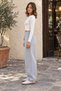 High Waist Lace-Up Elastic Cuff Sweatpants with Pockets - 4