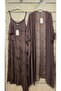 Italian Silk 2-Piece Set: Layered Dress and Cap