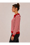 Women's Striped Knitwear Sweater 27K12318-10 - 2