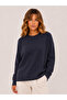 Women's Crew Neck Glittery Knit Sweater 27K12311-22