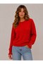 Women's Round Neck Sparkling Knit Sweater 27K12308-10
