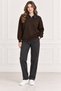Women's Denim Shirt Collar Long Sleeve Oversize Knitwear Sweater