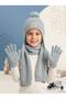 4-8 Years Old Boy's Scarf, Beanie, Gloves 3-Piece Set