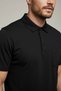 Polo Collar Regular Fit (Classic Fit) Black T-Shirt with Pockets - 2