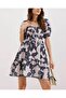    2351 Flared Poplin Dress - D. Black