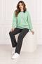 Women's Denim Shirt Collar Long Sleeve Oversize Knitwear Sweater - 2