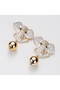 White Flower Pearl Dangle Earrings Bijouterie Modern Anti-Allergic Women's Earrings Gift Exaggerated Models - 3