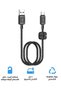 iPhone charging cable USB to Lightning connector, 1 meter long, for perfect compatibility with - 2