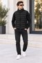 High Collar Zippered Quilted Inflatable Vest - 3