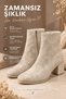 Women's Heeled Ankle Boots with Zipper, Thick Block Heel, Winter Casual Stylish Women's Shoes - 7
