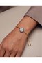 Gold Color Evil Eye Bead Zircon Stone Adjustable Women's Bracelet