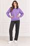 Women's Denim Shirt Collar Long Sleeve Oversize Knitwear Sweater - 8