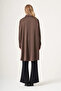 Cotton Satin Cap Shirt 40400 Brown - 2