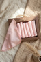 100% Cotton Salmon Plain Baby Mouth Wipes Set - Set of 7 Soft Textured Baby Wipes with Ecological Gift Box - 5