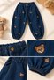 Children's Teddy Embroidered Balloon Jean |   Unisex Teddy Bear Jeans - 2