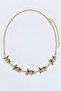 Star Patterned Metal Chain Belt Lku0001 Gold