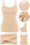 Women's Cotton Rope Strap Lace-Up Undershirt 6-Piece Pack 100% Cotton Black White Skin M-L-Xl-2Xl - 2