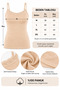 Women's Cotton Rope Strap Lace-Up Undershirt 6-Piece Pack 100% Cotton Black White Skin M-L-Xl-2Xl - 4