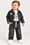 Baby Boy 3-Piece Denim Set - Denim Jacket, Printed Bodysuit and Denim Pants