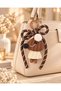 Karamel Latte Knitted Figured Bag and Phone Charm