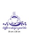 ملصق فينيل لجدار المطبخ من COFFEE مقاس 35 سم × 28 سم عالي الجودة