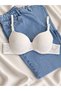 Women's Lace supportive Wired push-up padded soft bra - triple pack - 2
