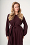 Cupro Embroidered Chiffon Dress 40813 - 5