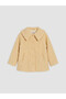 Button Detailed Bebe Roba Collar Girl's Coat from Uzg Store for Style Enthusiasts