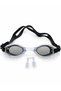 Adult Sea Pool Swimming Goggles with Headband Rh7100 Black - 4