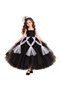 Girls Halloween Costume Black Tutu Dress | Spider Web Princess Fancy Dress Costume for Kids