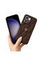 Oppo Reno14 F Compatible Case Camellia Leather Case Brown - 3