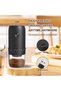Portable Electric Burr Coffee Grinder with 40 Adjustable Settings, Small Electric Rechargeable Mini Coffee Grinder with Multiple Grinding Settings-Black - 2
